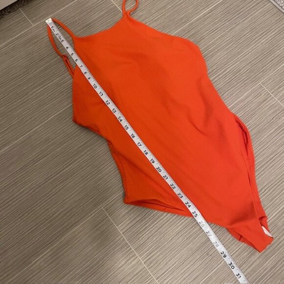 NWT Andie Asbury Rib One Piece Swimsuit Sire Orange Size XL - Picture 15 of 15